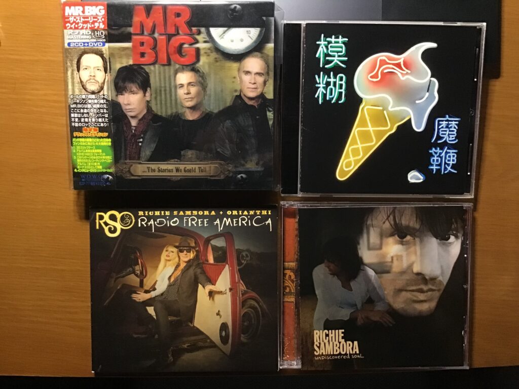 ・...The Stories We Could Tell［初回限定盤］/ MR.BIG (2014)
・The Magic Whip / Blur (2015)
・Radio Free America / RSO(Richie Sambora + Orianthi) (2018)
・Undiscovered Soul［International Edition］/ Richie Sambora (1998)