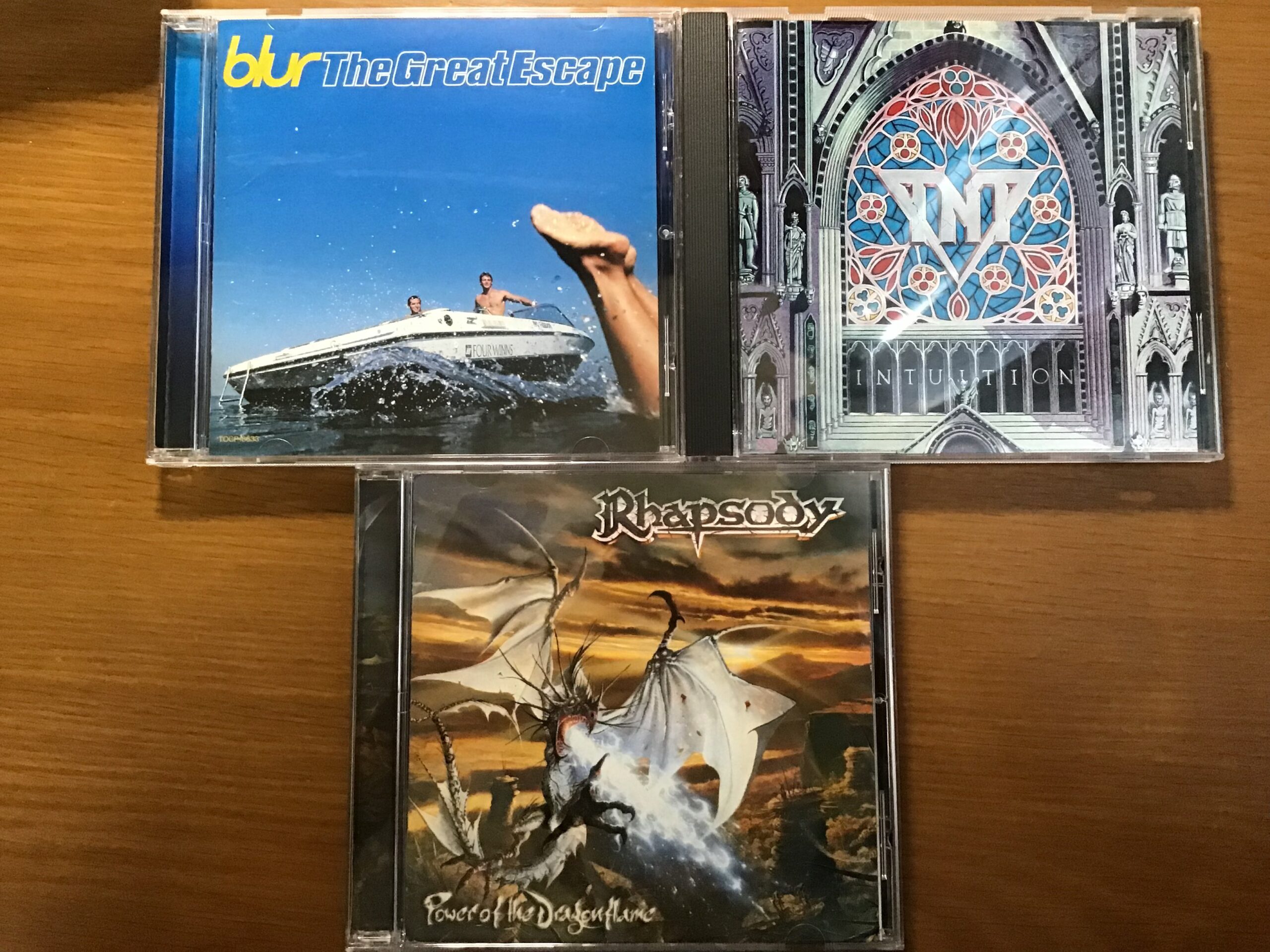 ・The Great Escape / Blur (1995) ・Intuition / TNT (1989) ・Power Of The Dragonflame / Rhapsody (2002)