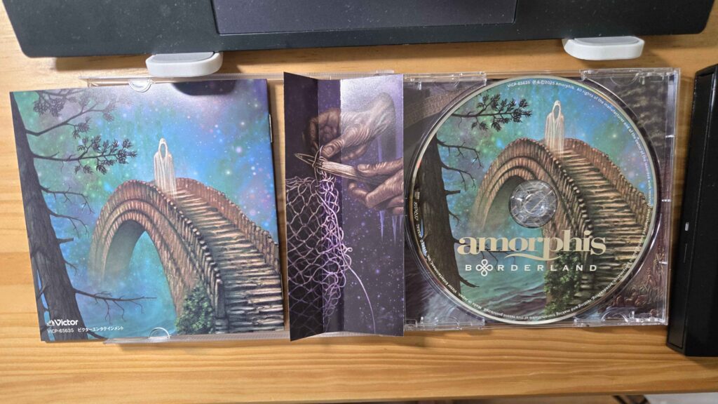 Borderland / Amorphis (2025)盤面と帯裏